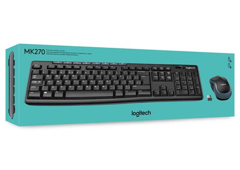 920-004509 - LOGI MK270 Wireless Keyboard and Mouse Combo Nano USB receiver Full size spill resistant 